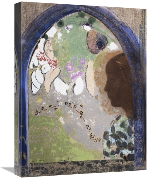 Global Gallery GCS-279562-22-142 22 in. Woman at the Window Art Print 