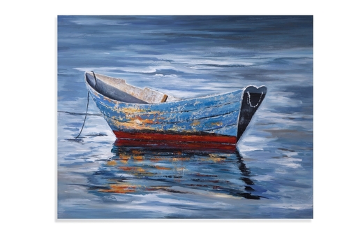 Bassett 7300-437 Drifting Boat Wall Art - 50 x 1.5 x 40 in.