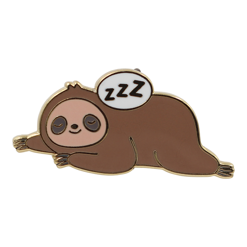  Sleepy Sloth – Super Cute Stay in Bed Enamel Pin