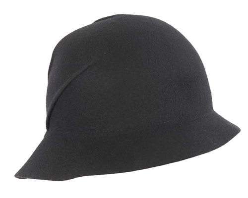 Black winter fashion bucket hat