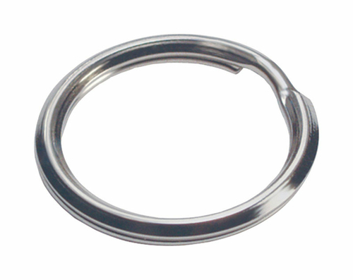 Hillman 5936638 Tempered Steel Rings & Cable Key Ring, Silver - Pa