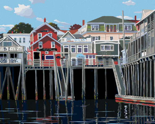 Paint by Numbers - HOUSES ON A PIER (ROBERT JOHNSON)