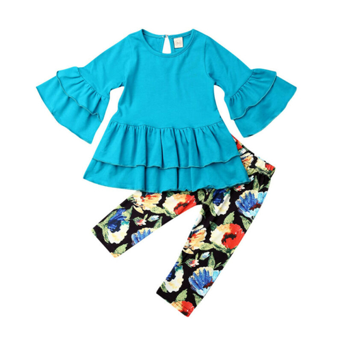 Pudcoco Autumn Kids Baby Girl Clothes Long Flared