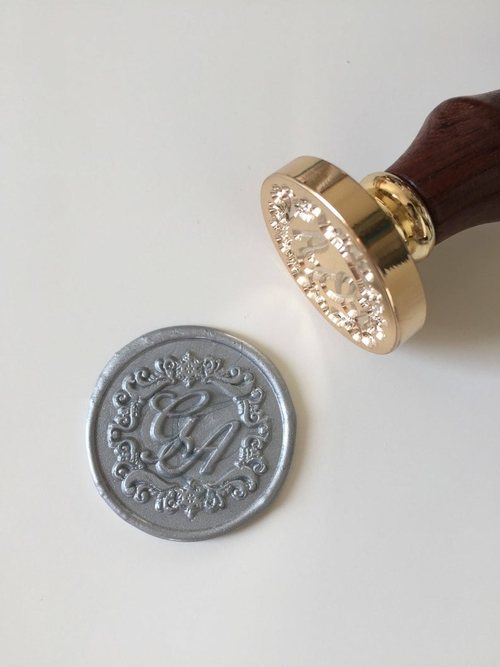 Calligraphy initials Wedding Wax Seal Stamp