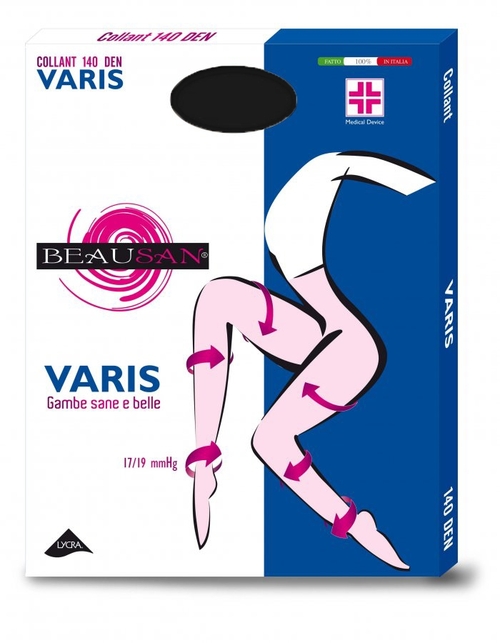 VARIS 140DEN black support tights