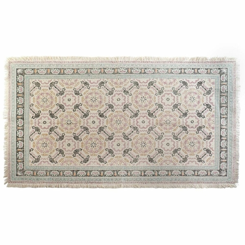 Carpet DKD Home Decor Green Maroon Arab Tile (160 x 230 x 0,5 cm)