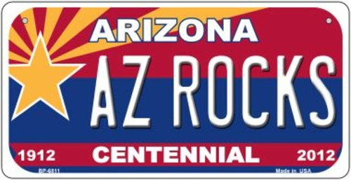 Smart Blonde BP-6811 AZ Rocks Arizona Centennial Novelty Metal Bicycle