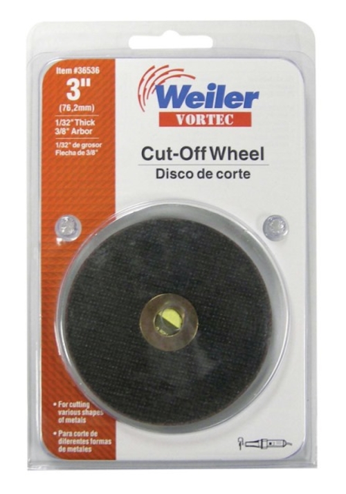 Weiler 36536 Cutoff Wheel  3 x 0.03 x 0.37 in. - pack of 5