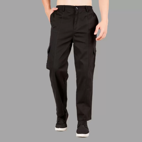 Men’s Comfortable Twill Pants (Size-38) (Color-BLACK)