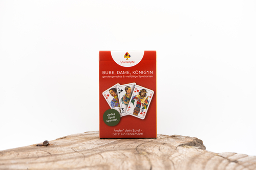 GENDERGERECHTES KARTENDECK 100% KUNSTSTOFFKARTEN