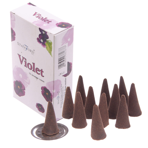 Stamford Hex Incense Cones - Violet