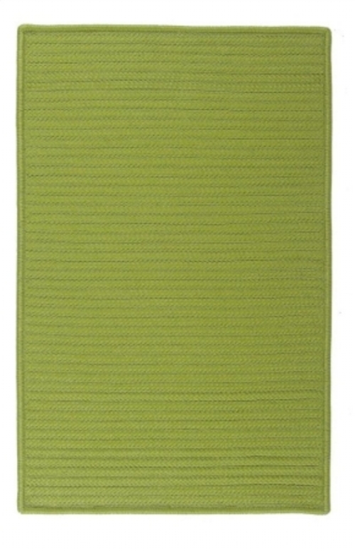 Colonial Mills Rug H271R048X048S Simply Home Solid - Bright Green 4 ft