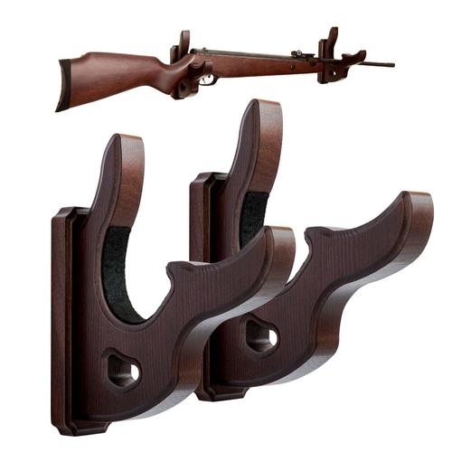 TESLYAR Gun Rack Wall Mount Hold Up Displays Horizontal Gun Rack and