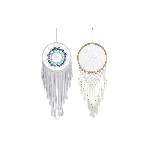 Dream Catcher DKD Home Decor White Sky blue Natural Boho 33 x 2 x 100