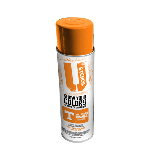 U-Stencil 1682590 17 oz Matte Spray Paint, Volunteer Orange - Pack