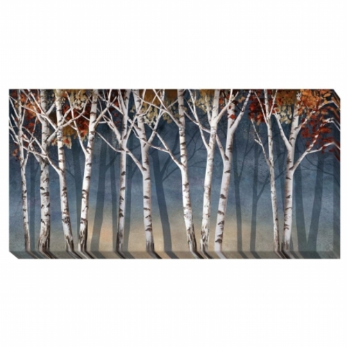 Artistic Home Gallery 1836340G Birch Shadows Canvas Artwork - 18 in.