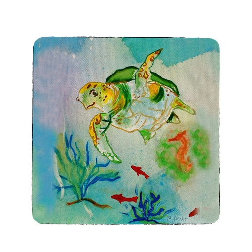 Betsy Drake CT098 Sea Turtle Coaster - Set of 4