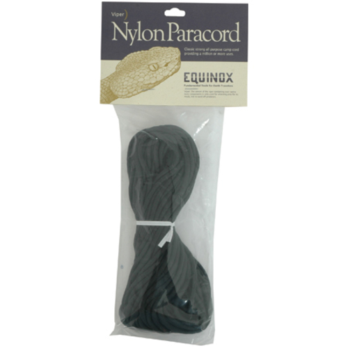 Equinox 447502 1/8" Black camp Paracord - 100 Feet