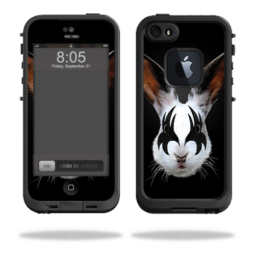 MightySkins LIFIP5S-Rock N Roll Bunny Skin for Lifeproof iPhone 5S Cas