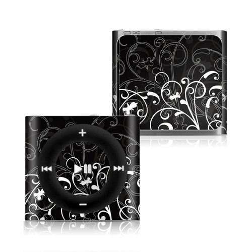 DecalGirl IPS4-BWFLEUR Apple iPod Shuffle 4G Skin - B&W Fleur