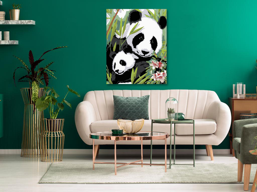 Paint by Numbers - PANDA WITH CUB