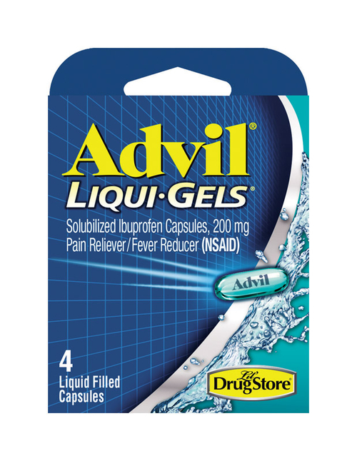 Advil 9005017 Pain Reliever & Fever Reducer - 4 Count & Pack of 6