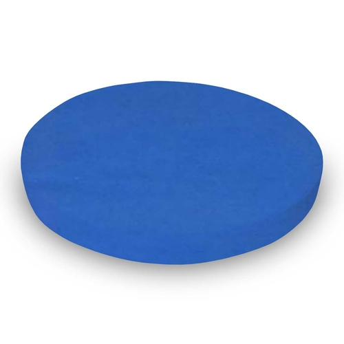 SheetWorld Fitted Round Crib Sheet - 100% Cotton Woven - Royal Blue