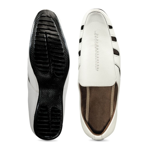 Generic Men White Color Synthetic Material  Casual