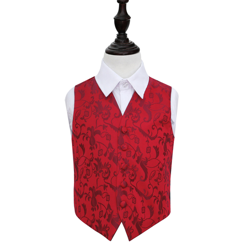 Passion Waistcoat - Boys - Burgundy, 28'