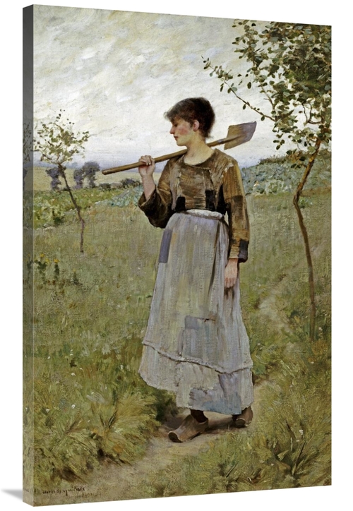 Global Gallery GCS-268374-40-142 40 in. Home from the Fields Art Print