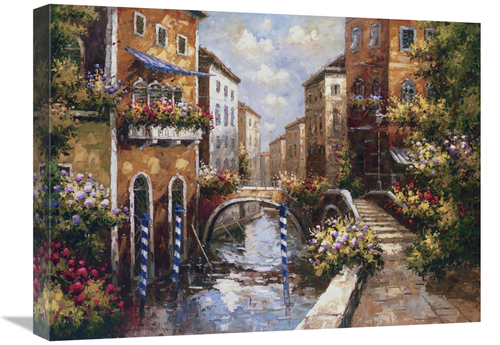 Global Gallery GCS-124184-1824-142 18 x 24 in. Venice in Spring Art Pr