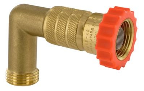 Valterra V46-A012222VP Fresh Water Pressure Regulator with 90 deg Hose