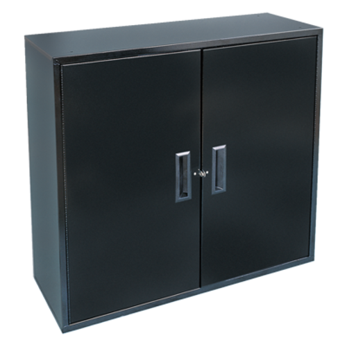 Craftline Two Door Metal Storage Utility Cabinet  Black