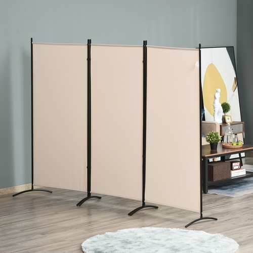 HOMCOM 3-Panel Folding Screen Room Divider Privacy Separator Partition