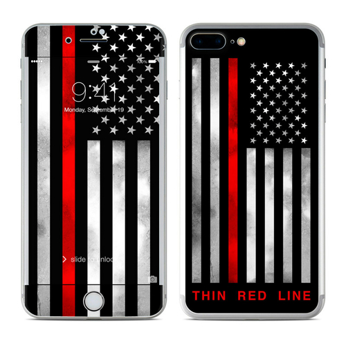 DecalGirl AIP8P-THINRLINE Apple iPhone 8 Plus Skin - Thin Red Line