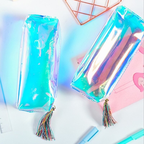 Transparent Holographic Pencilcase Makeup Bag
