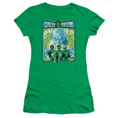 Trevco Green Lantern-Gl No. 184 Cover Short Sleeve Junior Sheer Tee&#4