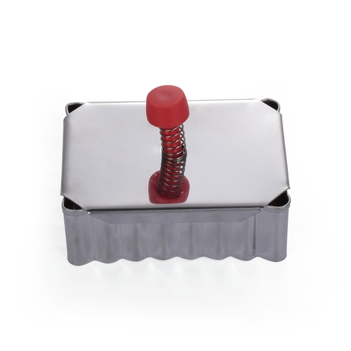 1PC Stainless Steel Biscuit Rectangle Plunger