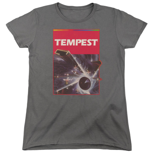 Trevco ATRI210-WT-4 Atari & Tempest Box Art Womens Cotton Short Sleeve