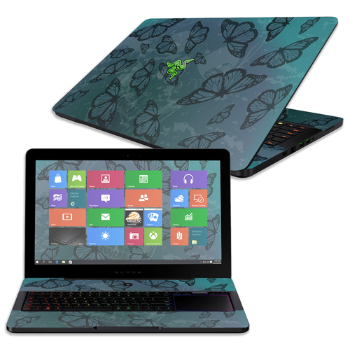 MightySkins RABLPR17-Dark Butterfly Skin for 17 in. Razer Blade Pro&#4