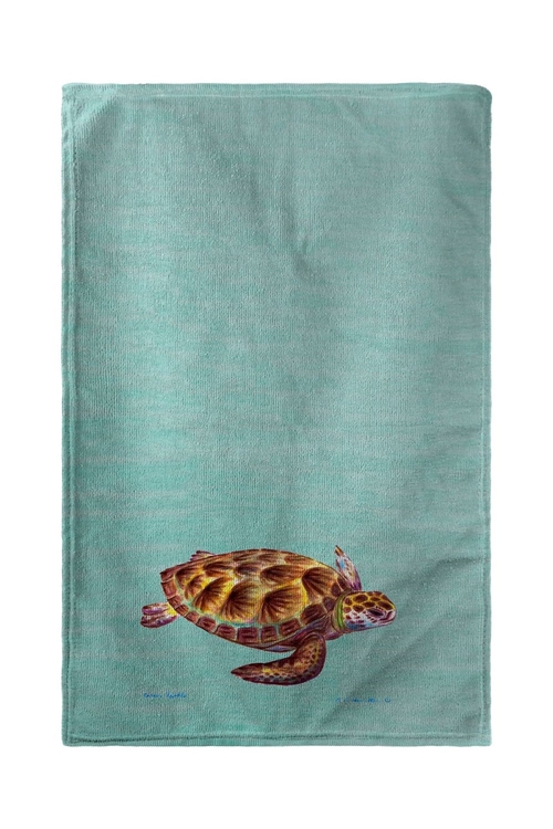 Betsy Drake BT044C Aqua Green Sea Turtle Beach Towel - 30 x 50 in.