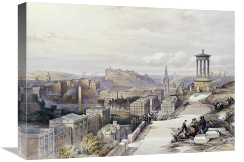 Global Gallery GCS-267436-22-142 22 in. A View of Edinburgh Art Print 
