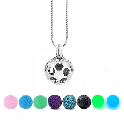 2018 Football Necklace DIY Cabochon Pearl Cage