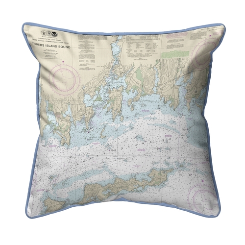 Betsy Drake HJ13214MH 18 x 18 in. Fishers Island Sound, RI Nautica