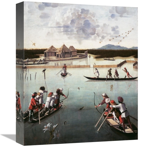 Global Gallery GCS-460007-16-142 16 in. Hunting on the Lagoon Art Prin