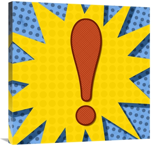 Global Gallery GCS-388384-3030-142 30 x 30 in. Word Power - Exclamatio