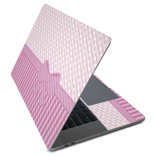 MightySkins CF-APMAPRO216-Pink Present Carbon Fiber Skin for Apple Mac