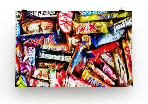 Chocolate Bar Canvas Print or Poster
