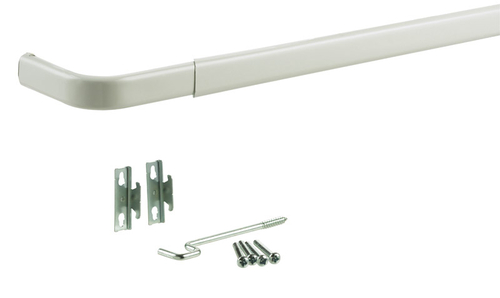 Kenney Manufacturing KN512 46 to 84 in. Heavy Duty Curtain Rod  White
