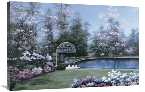 Global Gallery GCS-126364-2436-142 24 x 36 in. Lakeside Gazebo Art Pri